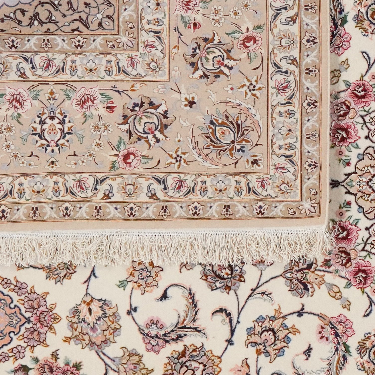 Isfahan — Hand-knotted, 208x305 cm, Beige, 100% Virgin Wool | View 6