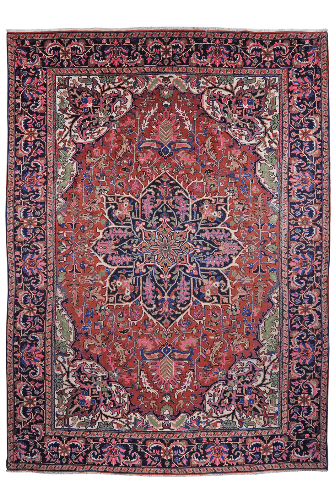 Heriz — Hand-knotted, 298x410 cm, Red, 100% Virgin Wool | Main view