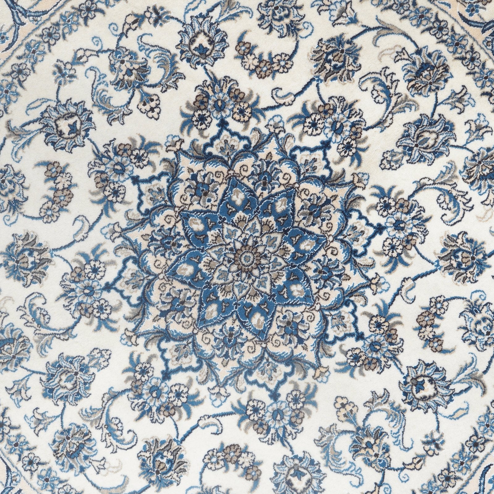 Nain 12La — Hand-knotted, 198x198 cm, Beige, 100% Virgin Wool | View 4