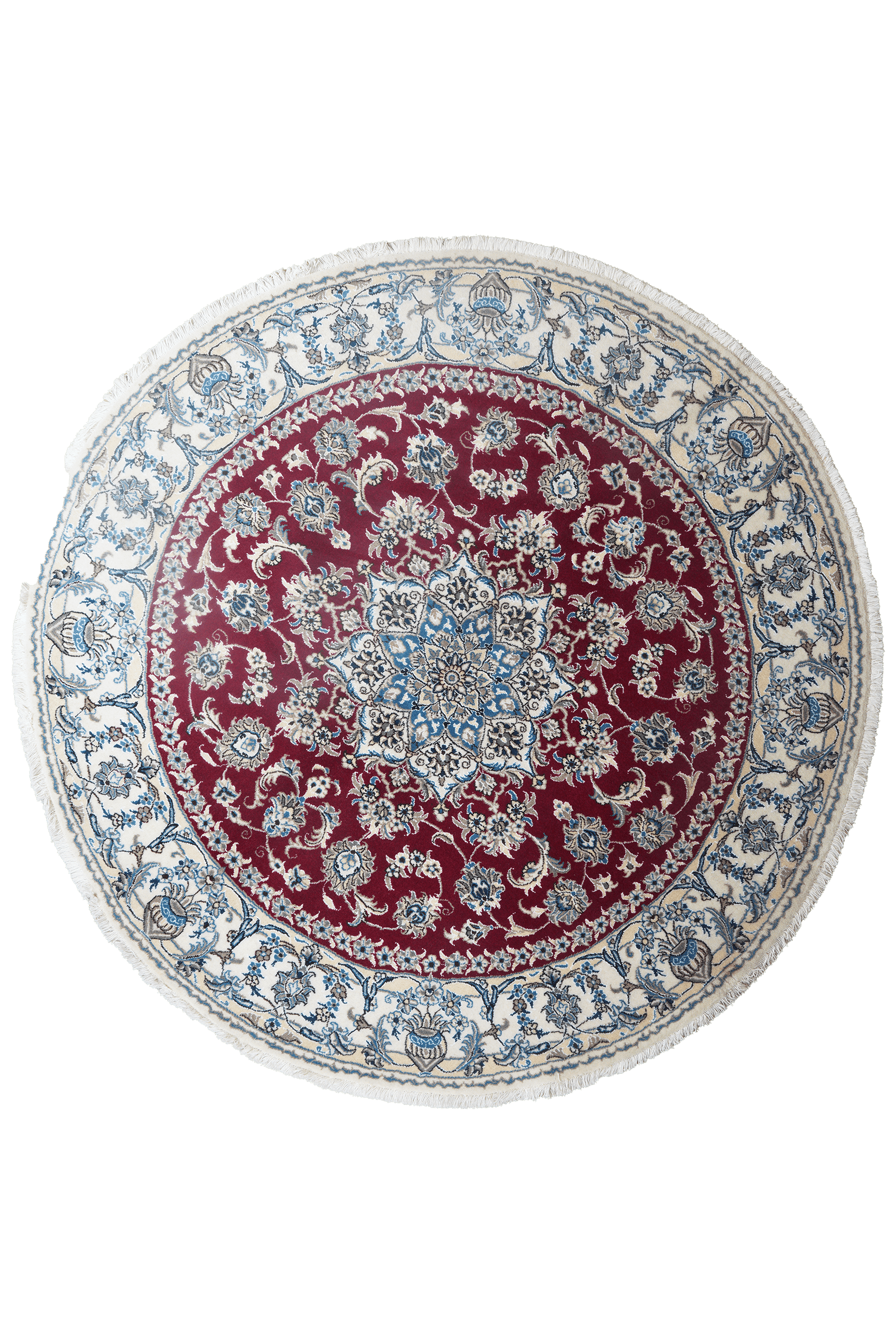 Nain — Hand-knotted, 202x202 cm, Red, 100% Virgin Wool | Main view