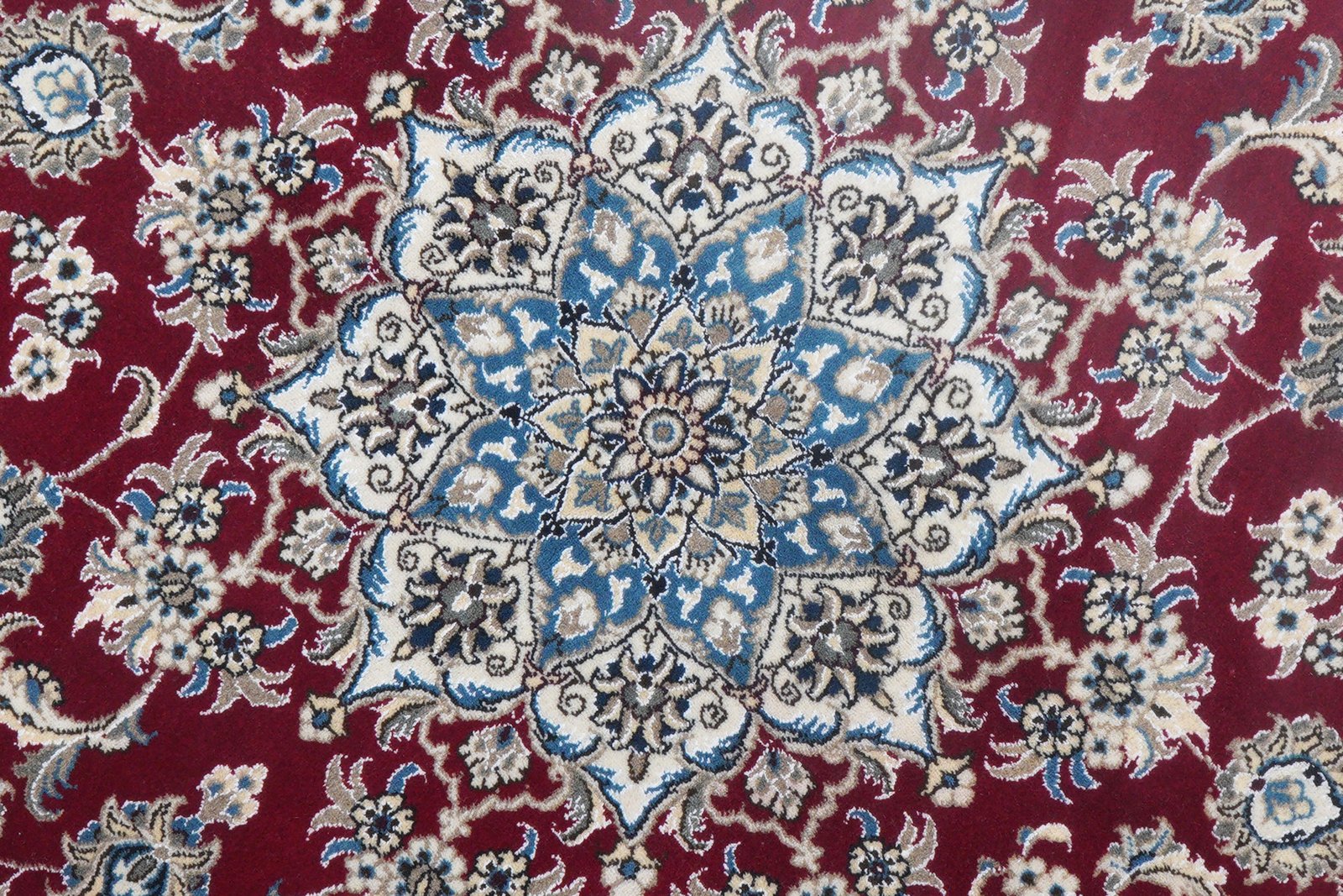 Nain — Hand-knotted, 202x202 cm, Red, 100% Virgin Wool | View 8