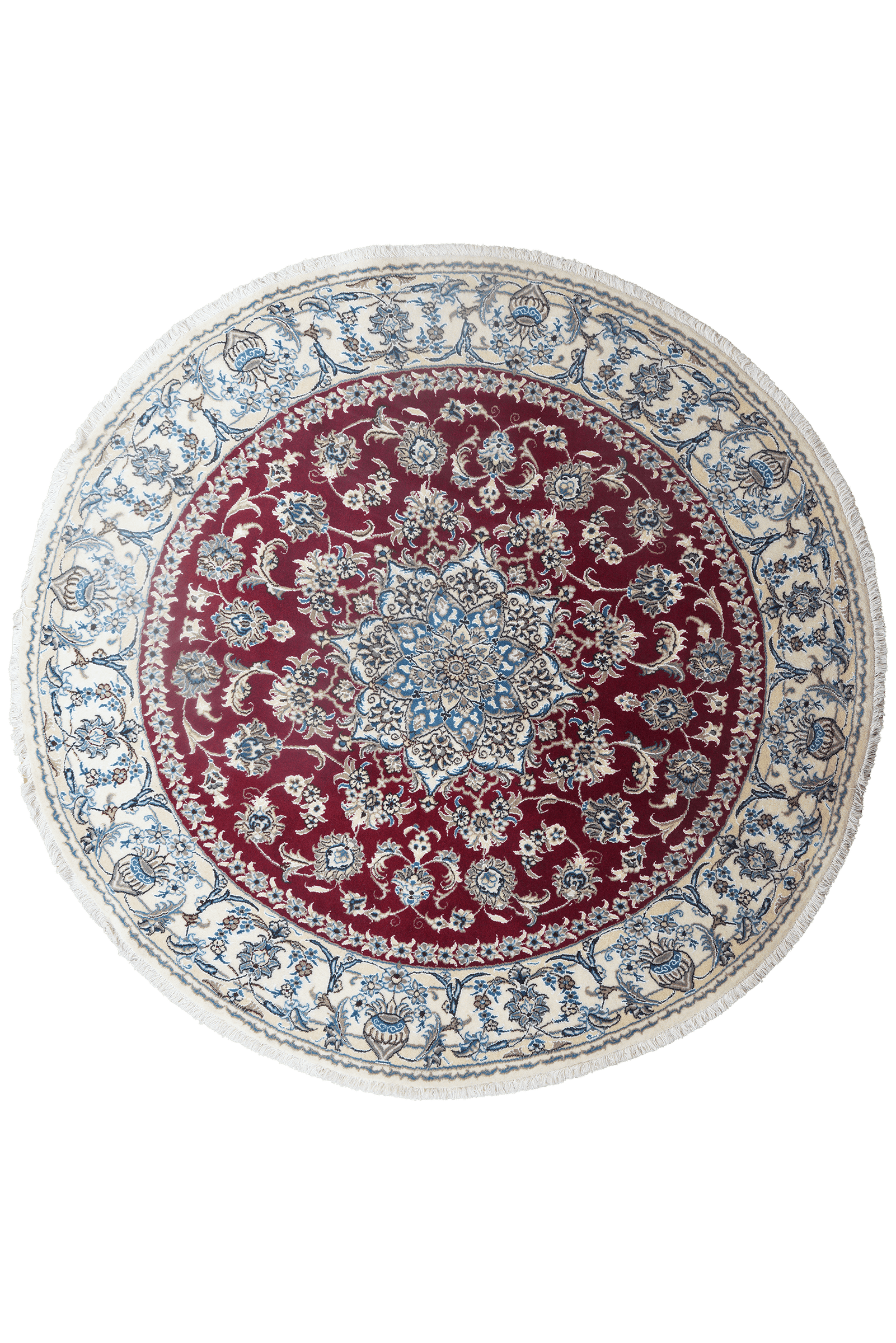 Nain — Hand-knotted, 199x199 cm, Red, 100% Virgin Wool | Main view