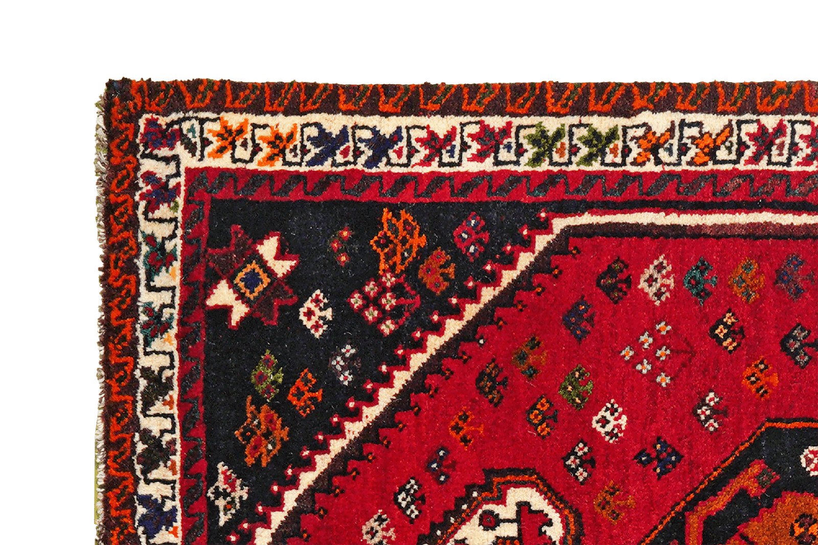 Gashgai — Hand-knotted, 86x122 cm, Red, 100% Virgin Wool | View 3