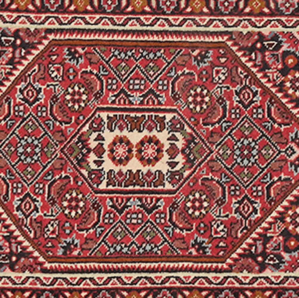 Bidjar Zandjan — Hand-knotted, 44x63 cm, Blue, 100% Virgin Wool | View 4
