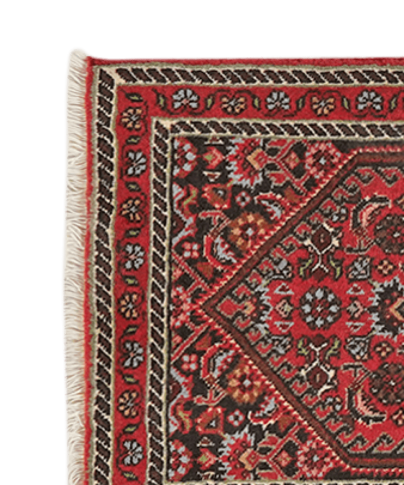 Bidjar Zandjan — Hand-knotted, 44x64 cm, Blue, 100% Virgin Wool | View 3