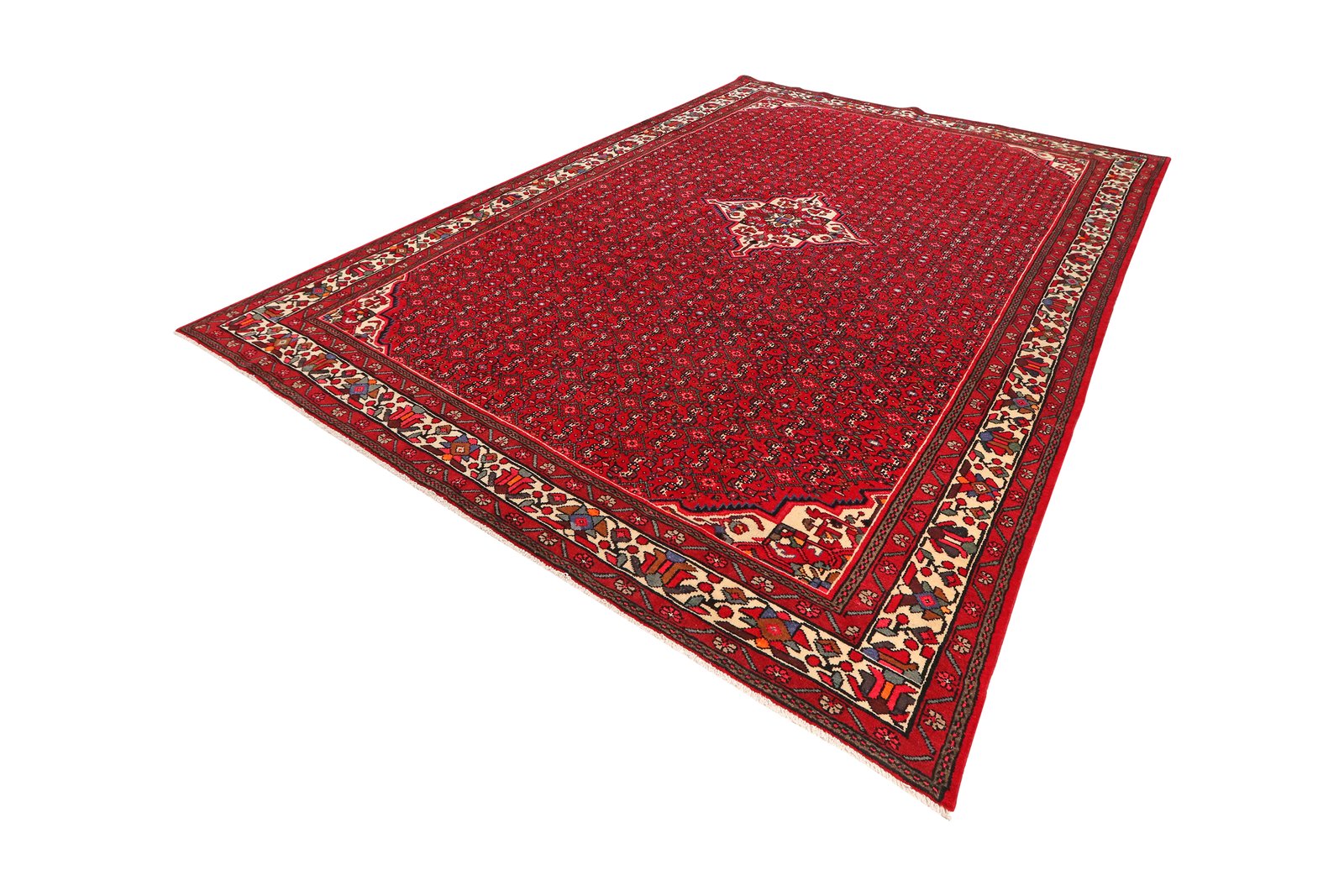 Hosseinabad — Hand-knotted, 254x355 cm, Red, 100% Virgin Wool | View 5