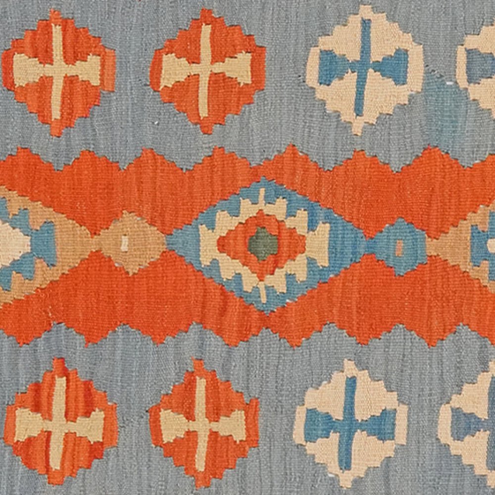 Kelim Gashgai — Handmade, 86x295 cm, Multicolor, 100% Virgin Wool | View 4