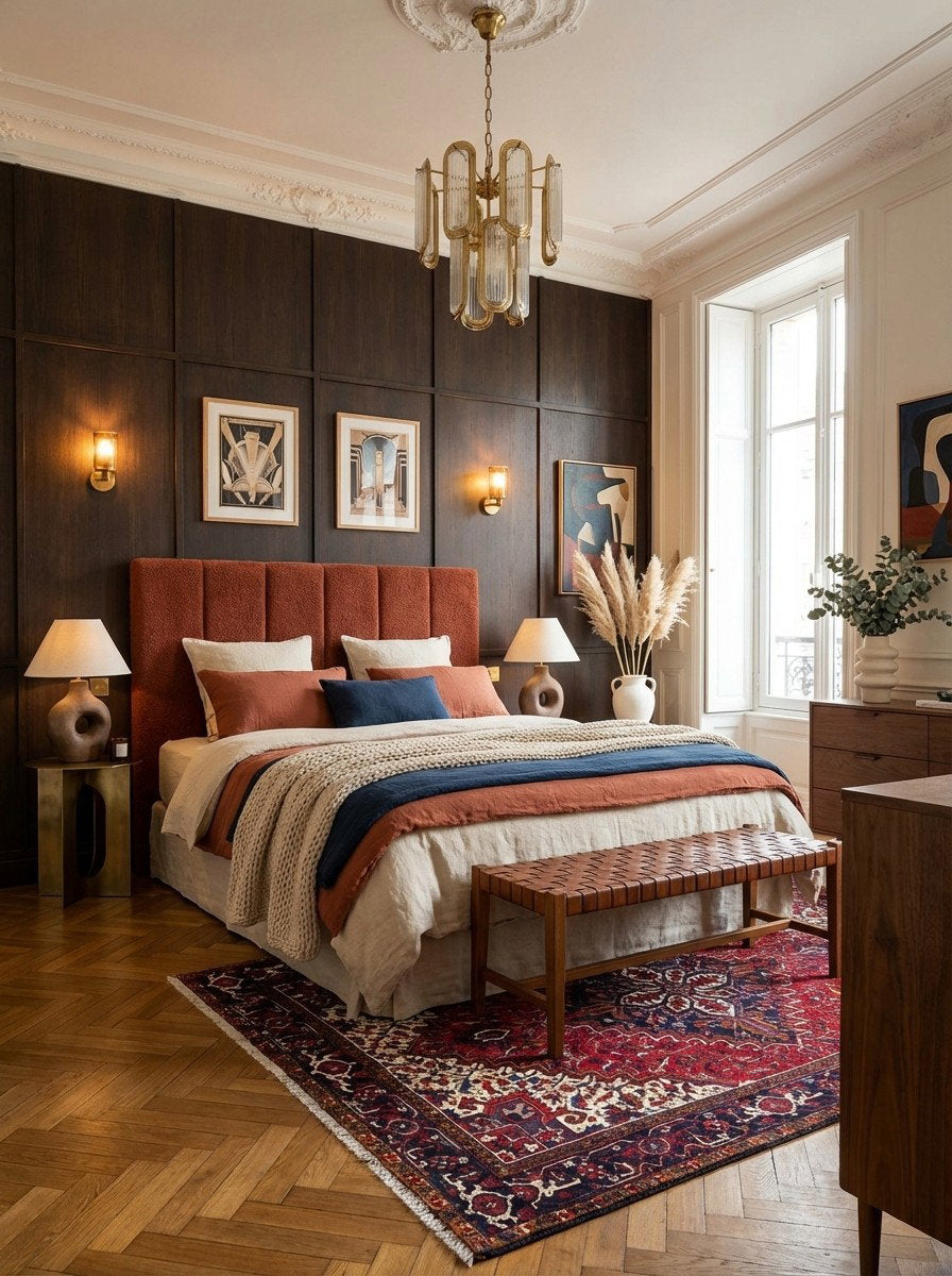 Mehrewan — Handgefertigt, 290x205 cm, Blau, 100% Virgin Wool | Back view