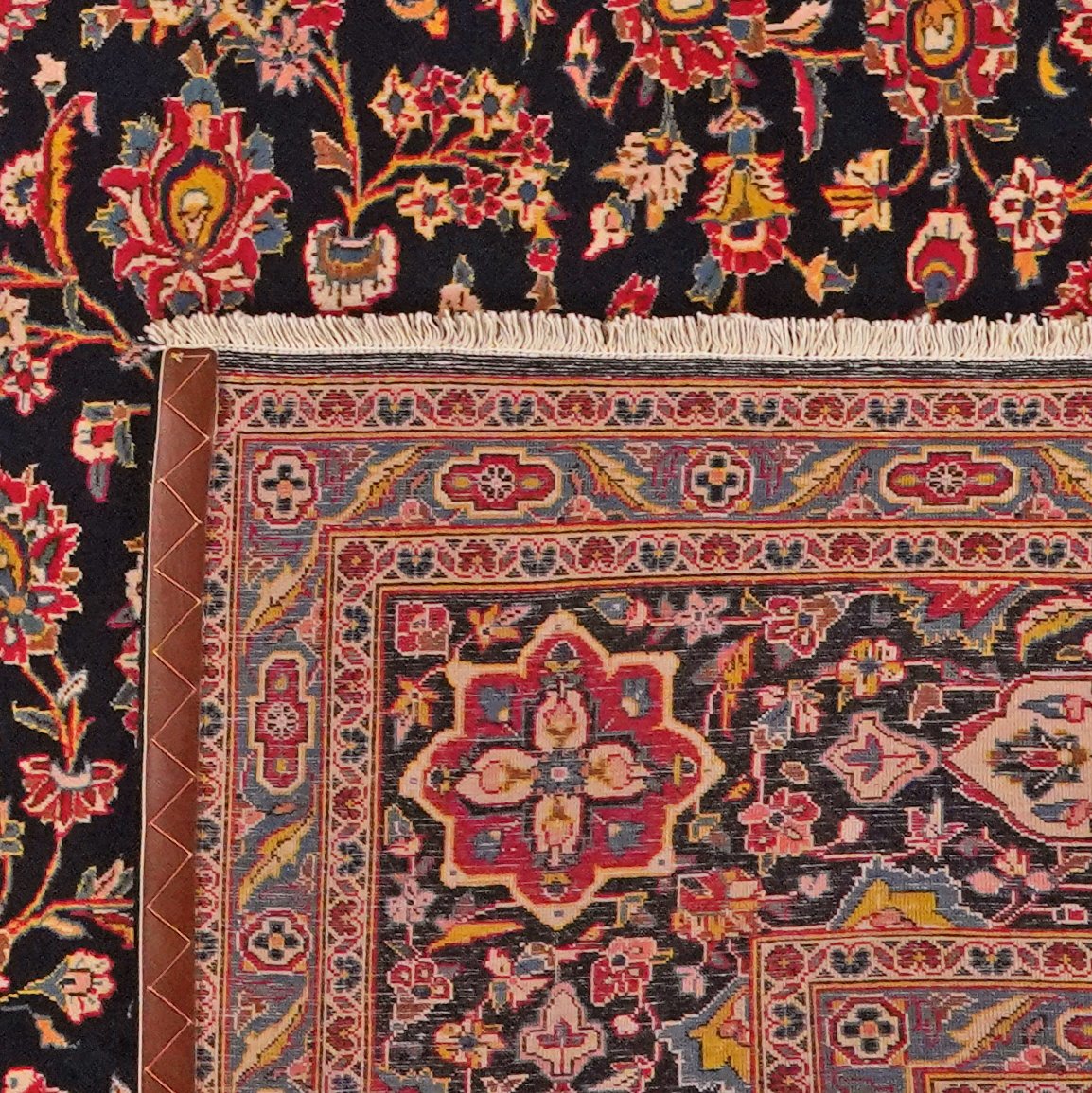 Kashan — Hand-knotted, 317x399 cm, Blue, 100% Virgin Wool | View 6