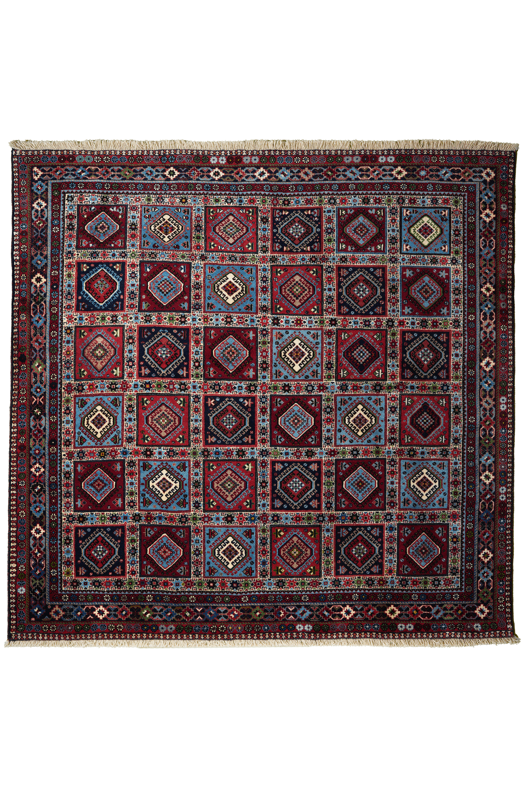 Yalameh — Hand-knotted, 203x197 cm, Multicolor, 100% Virgin Wool | Main view