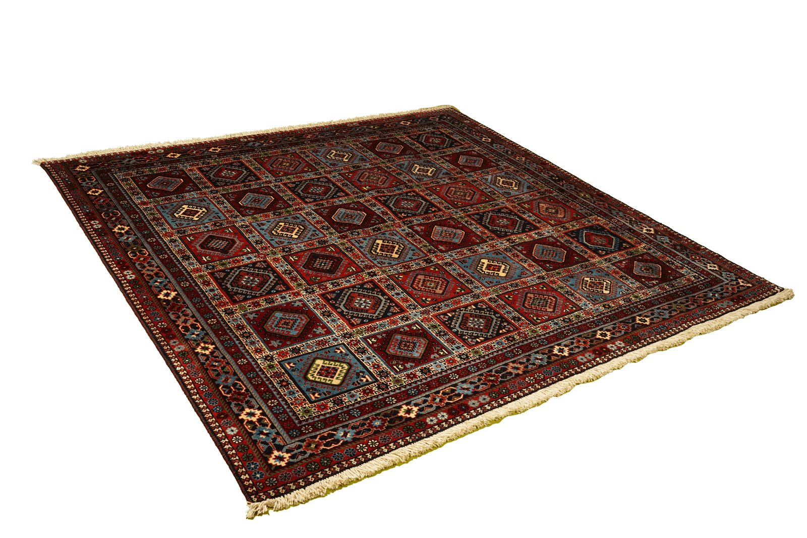Yalameh — Hand-knotted, 203x197 cm, Multicolor, 100% Virgin Wool | View 4
