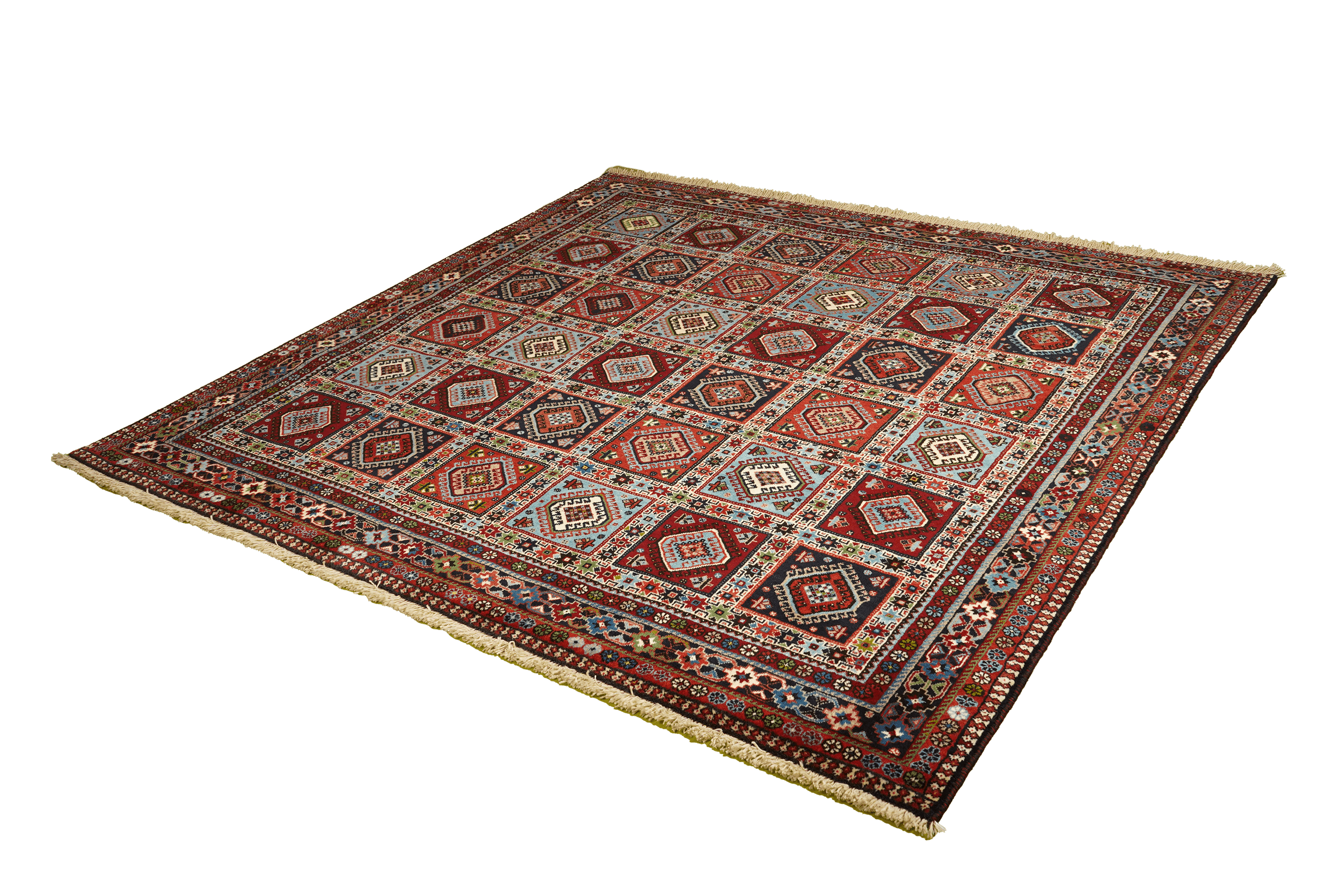 Yalameh — Hand-knotted, 203x197 cm, Multicolor, 100% Virgin Wool | View 5