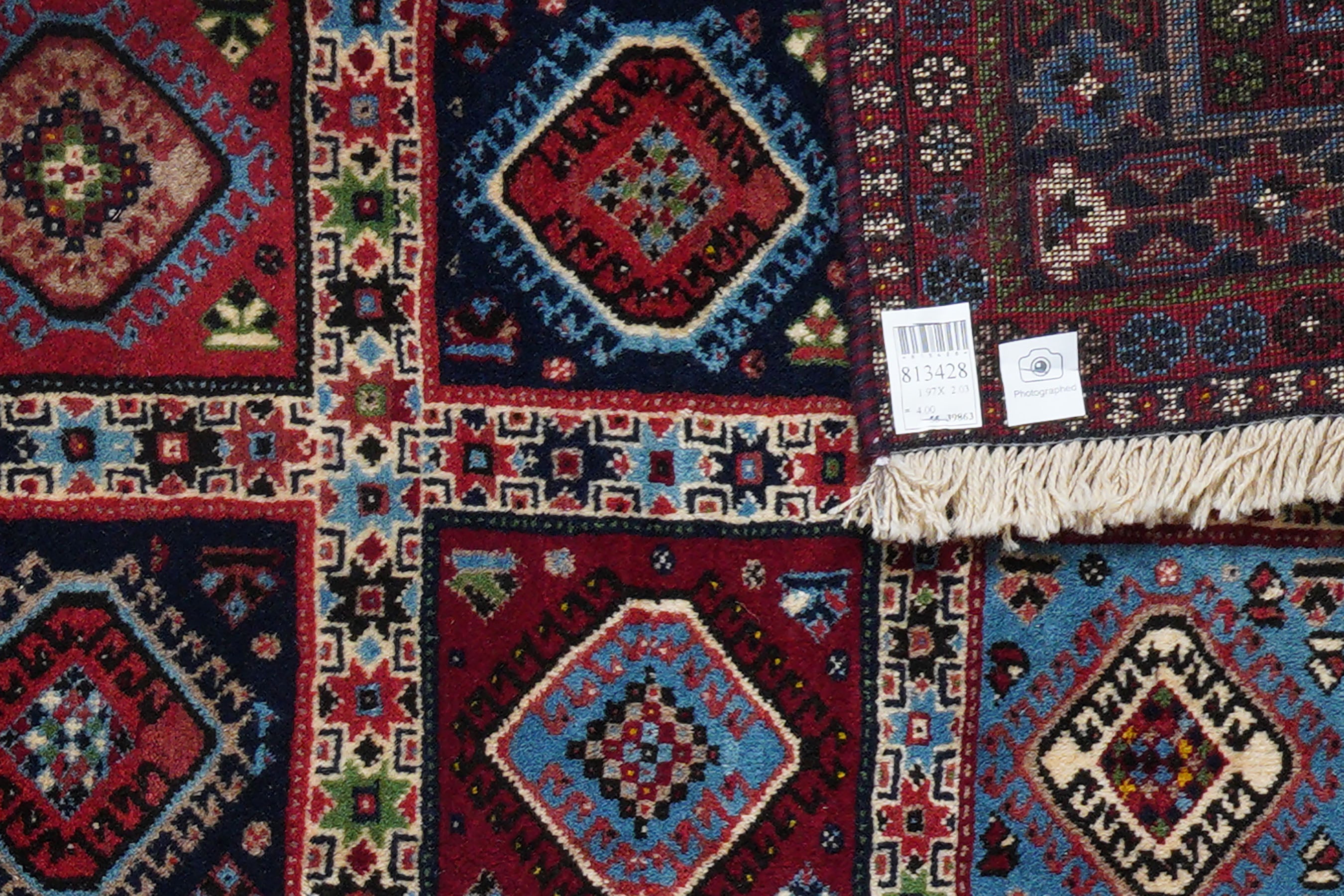 Yalameh — Hand-knotted, 203x197 cm, Multicolor, 100% Virgin Wool | View 6