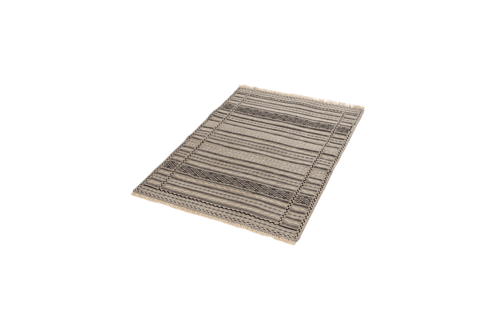 Kelim Kordi — Handmade, 83x121 cm, Grey, 100% Virgin Wool | View 5