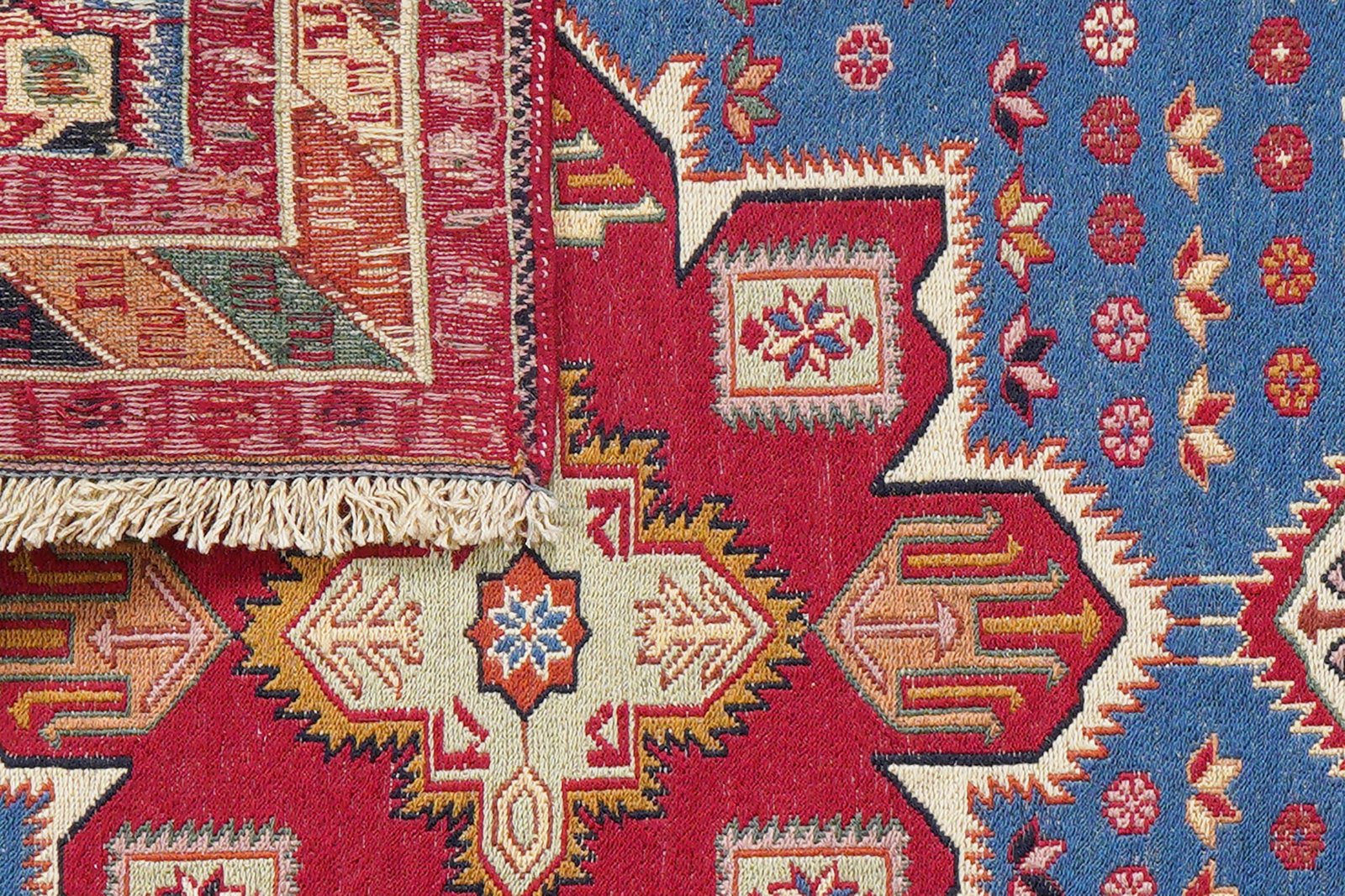Sumak Shahsavan — Handmade, 108x154 cm, Blue, 100% Virgin Wool | View 7