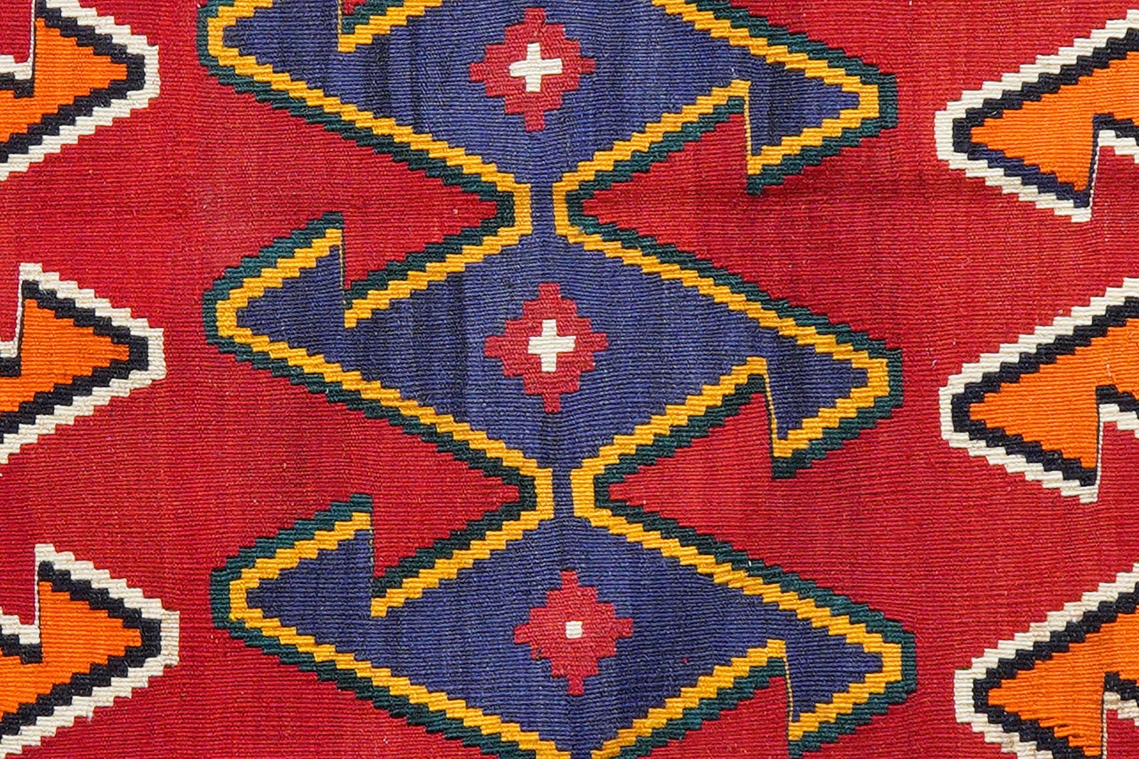 Kelim Gashgai Old — Handmade, 165x310 cm, Red, 100% Virgin Wool | View 6