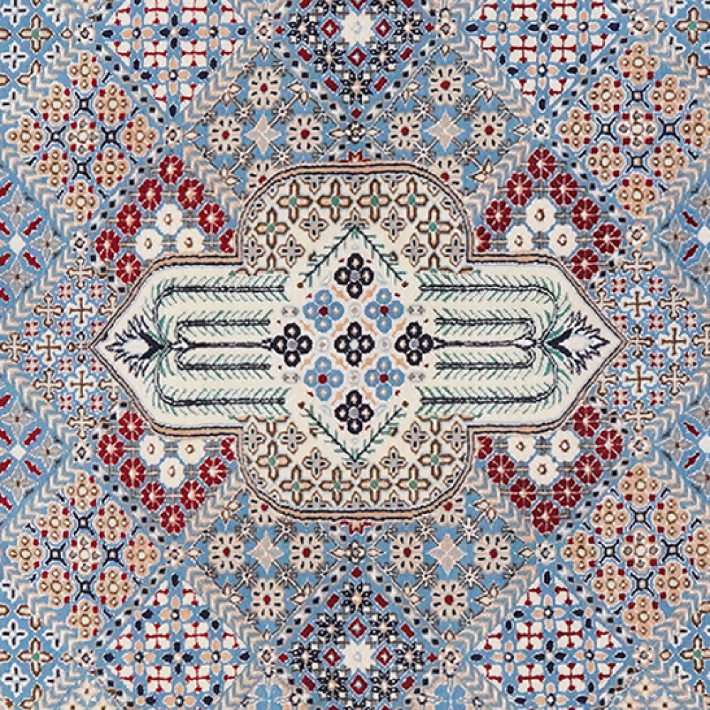 Nain 6La — Handgefertigt, 144x105 cm, Beige, 100% Virgin Wool | View 5