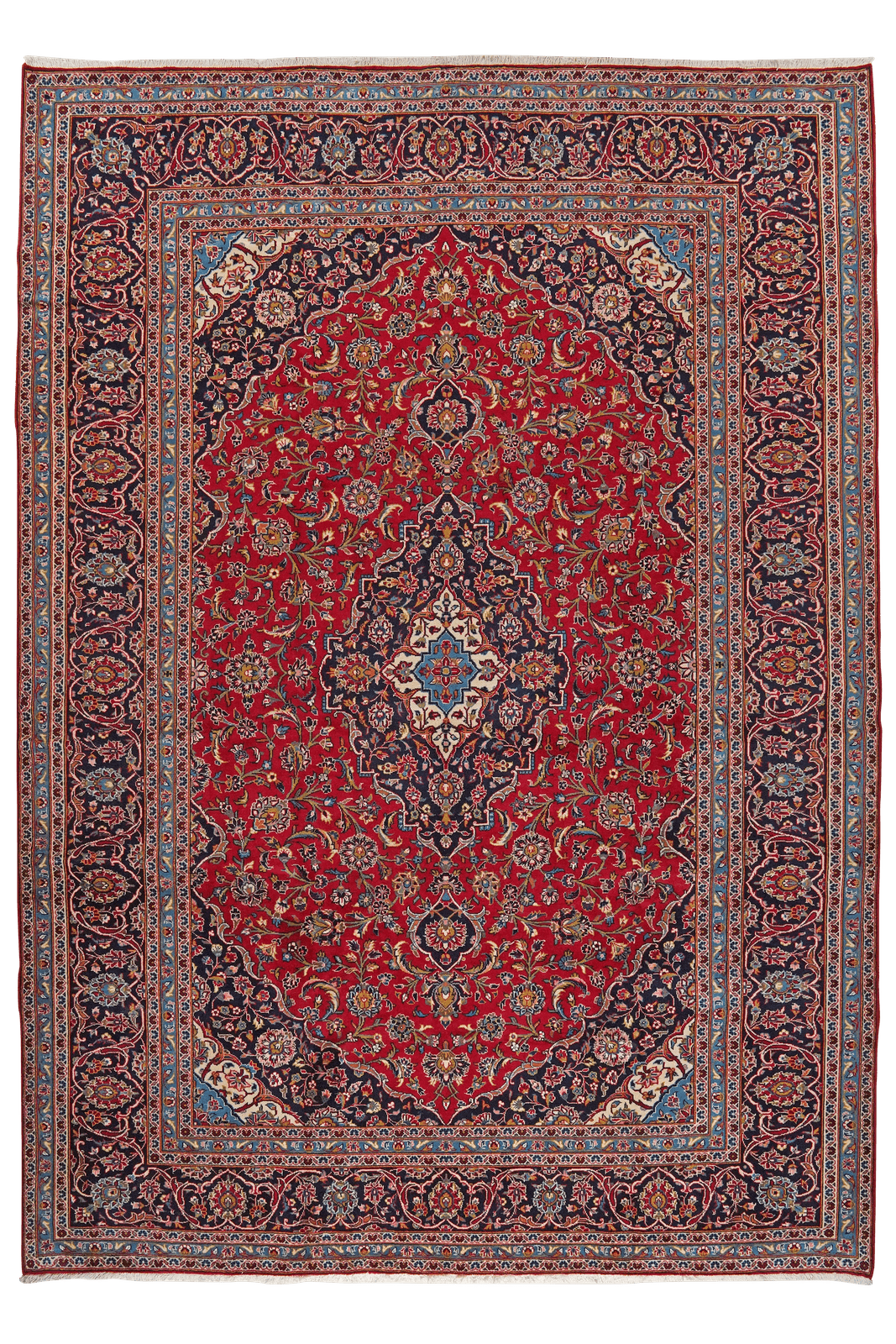 Ardakan — Hand-knotted, 250x355 cm, Red, 100% Virgin Wool | Main view