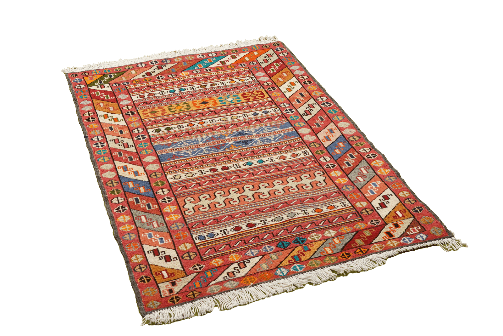 Sumak Shahsavan — Handmade, 72x100 cm, Multicolor, 100% Virgin Wool | View 4
