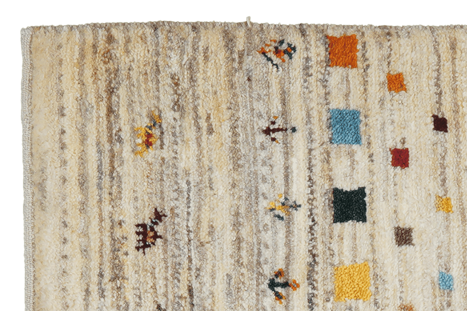 Gabbeh Sonnat — Hand-knotted, 60x92 cm, Beige, 100% Virgin Wool | View 3