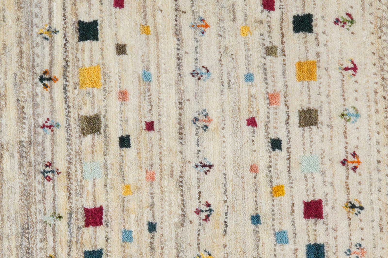 Gabbeh Sonnat — Hand-knotted, 60x92 cm, Beige, 100% Virgin Wool | View 8