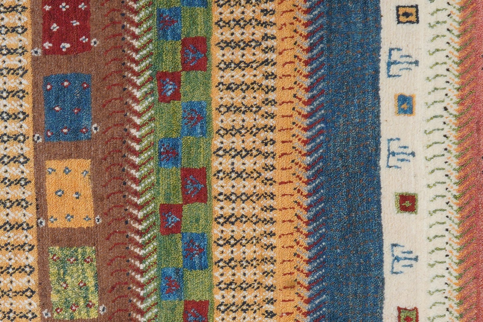 Gabbeh Sonnat — Hand-knotted, 61x97 cm, Multicolor, 100% Virgin Wool | View 8