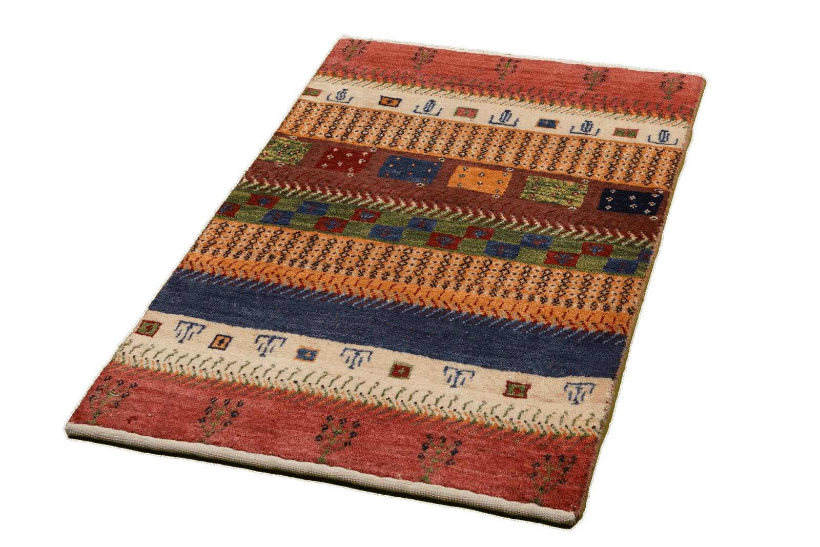Gabbeh Sonnat — Handgefertigt, 97x61 cm, Bunt, 100% Virgin Wool | View 5