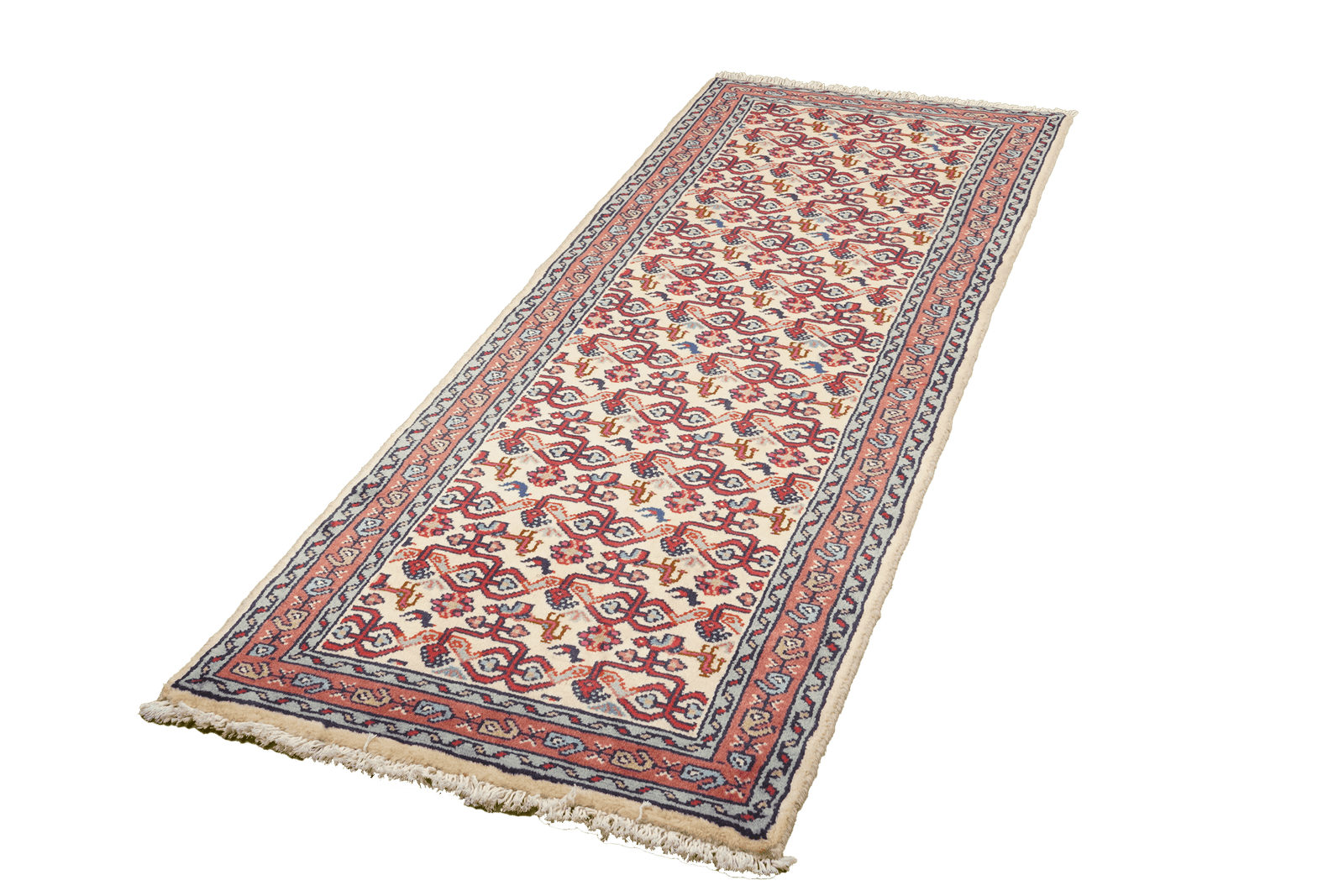 Assadabad — Hand-knotted, 71x192 cm, Beige, 100% Virgin Wool | View 5