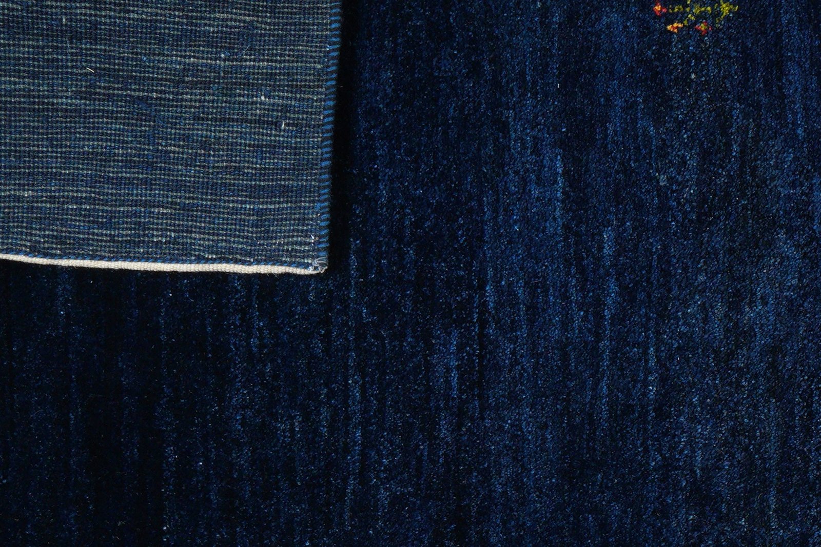 Gabbeh — Hand-knotted, 200x290 cm, Blue, 100% Virgin Wool | View 8