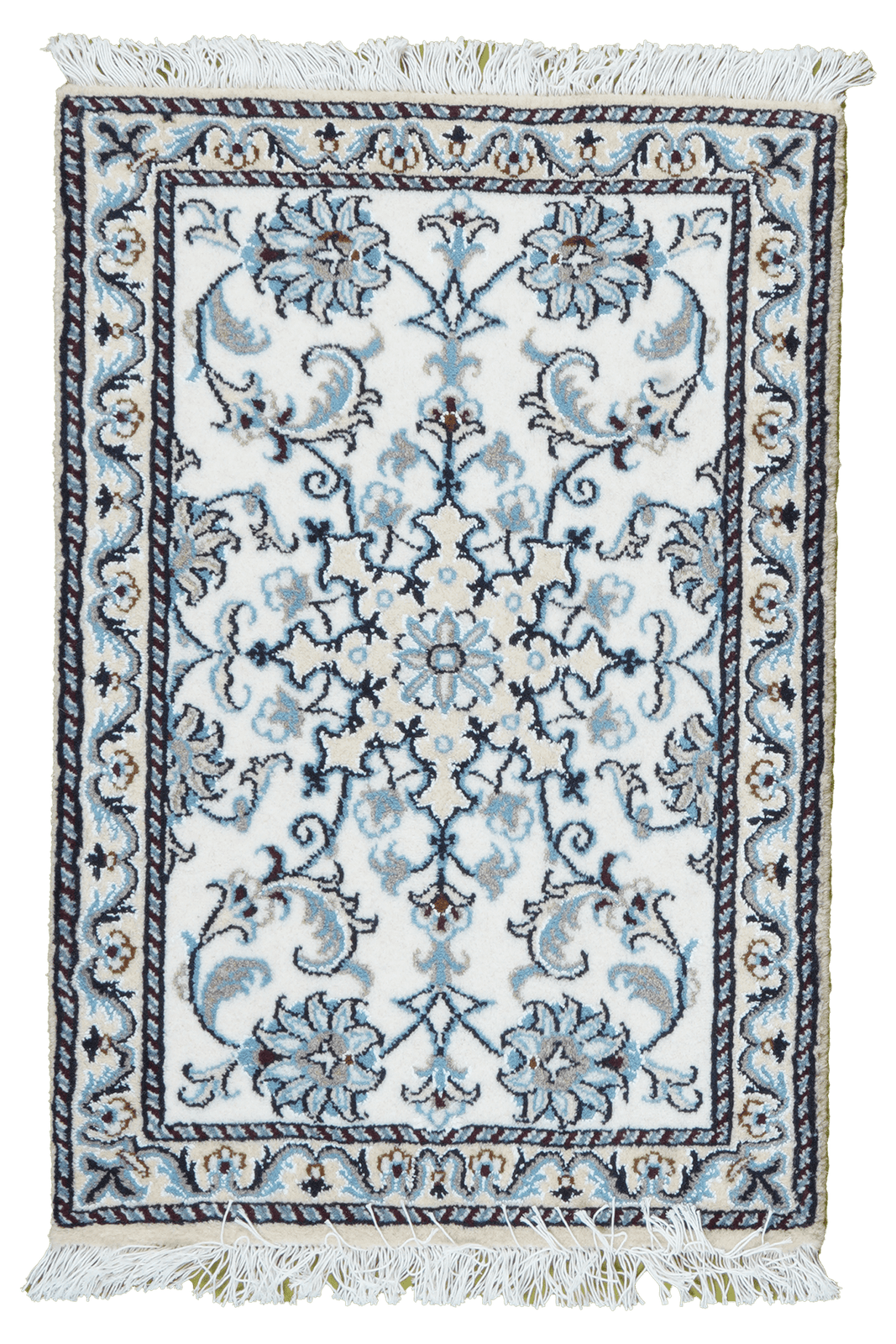 Nain 12La — Hand-knotted, 58x87 cm, Beige, 100% Virgin Wool | Main view