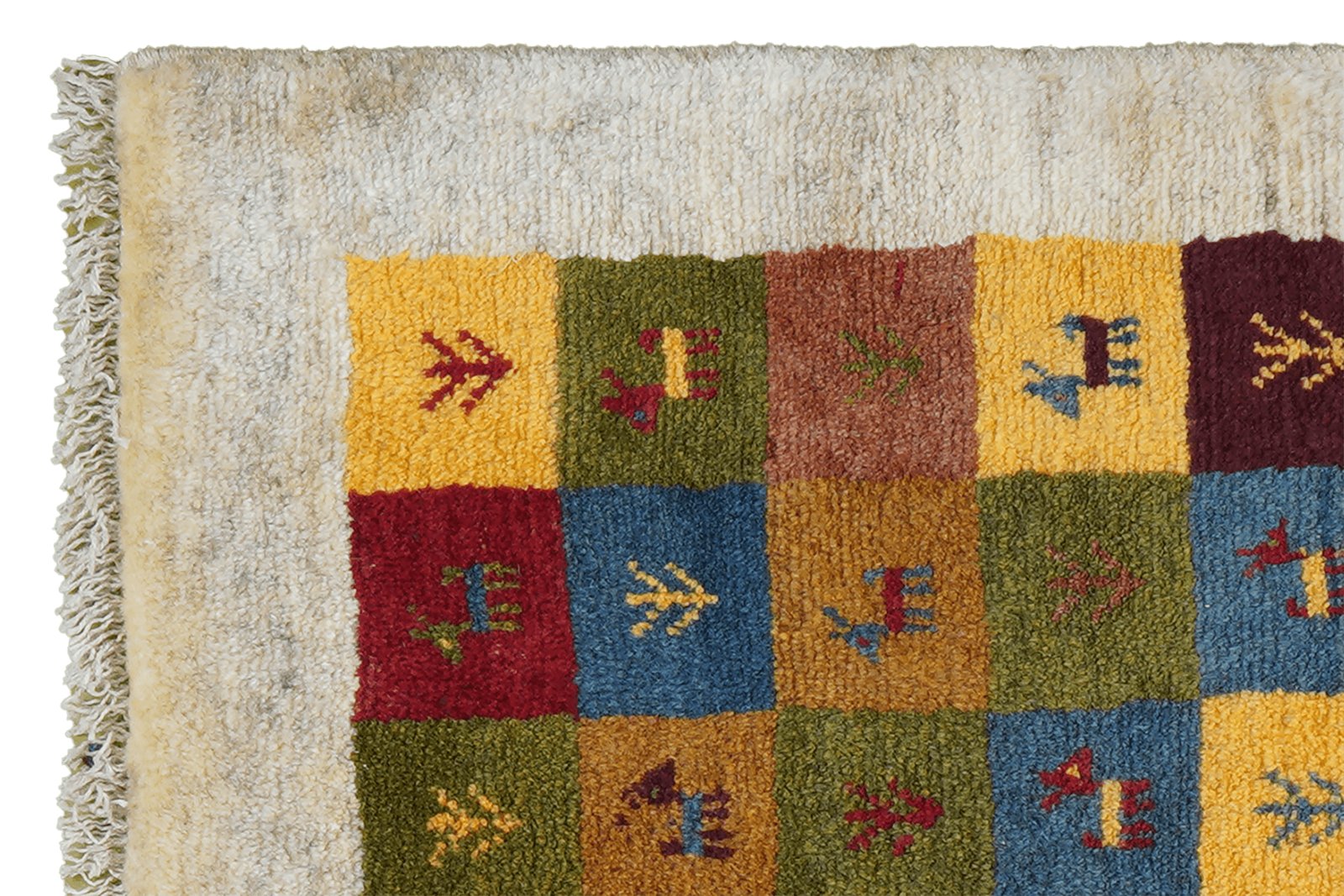 Gabbeh Sonnat — Hand-knotted, 61x90 cm, Multicolor, 100% Virgin Wool | View 3