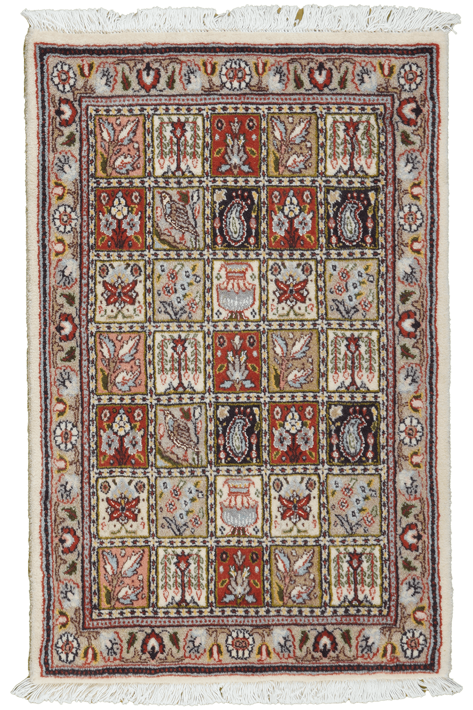Moud Felder — Hand-knotted, 59x90 cm, Multicolor, 100% Virgin Wool | Main view