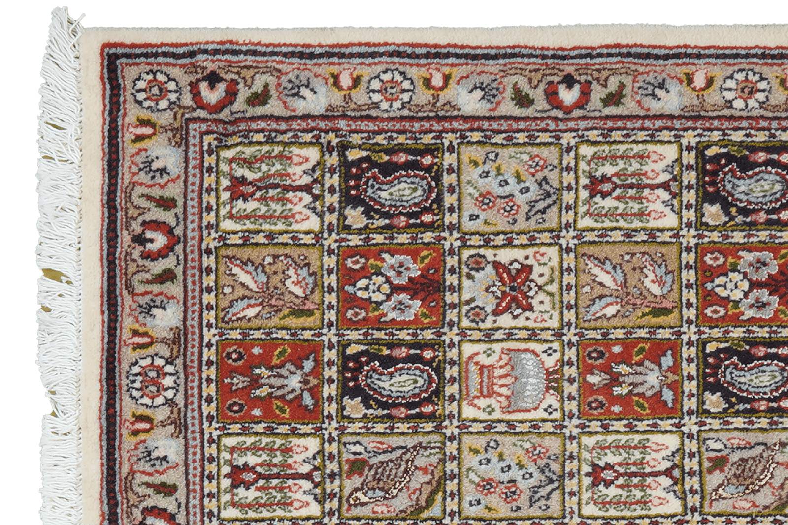 Moud Felder — Hand-knotted, 59x90 cm, Multicolor, 100% Virgin Wool | View 3
