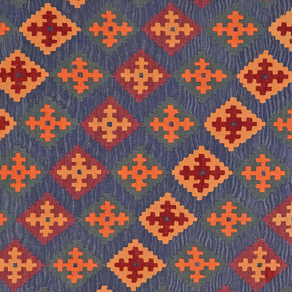 Kelim Gashgai — Handgefertigt, 207x156 cm, Rot, 100% Virgin Wool | View 5