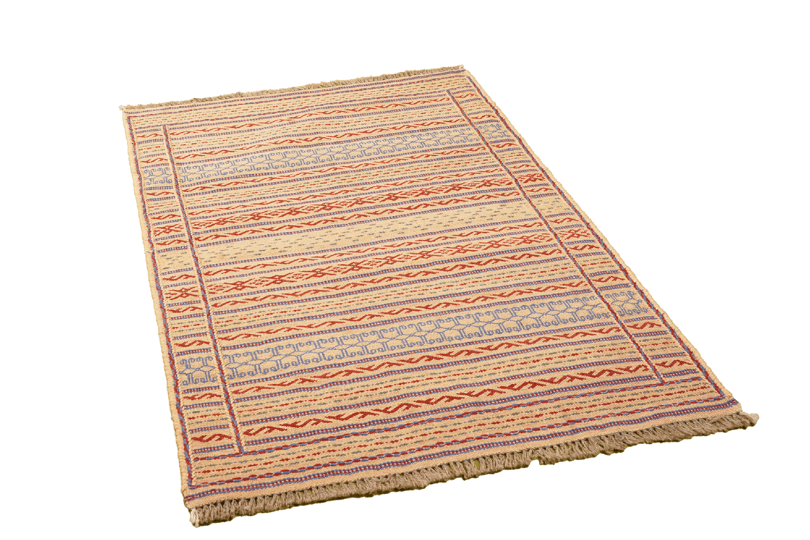 Kelim Kordi — Handmade, 84x124 cm, Beige, 100% Virgin Wool | View 4