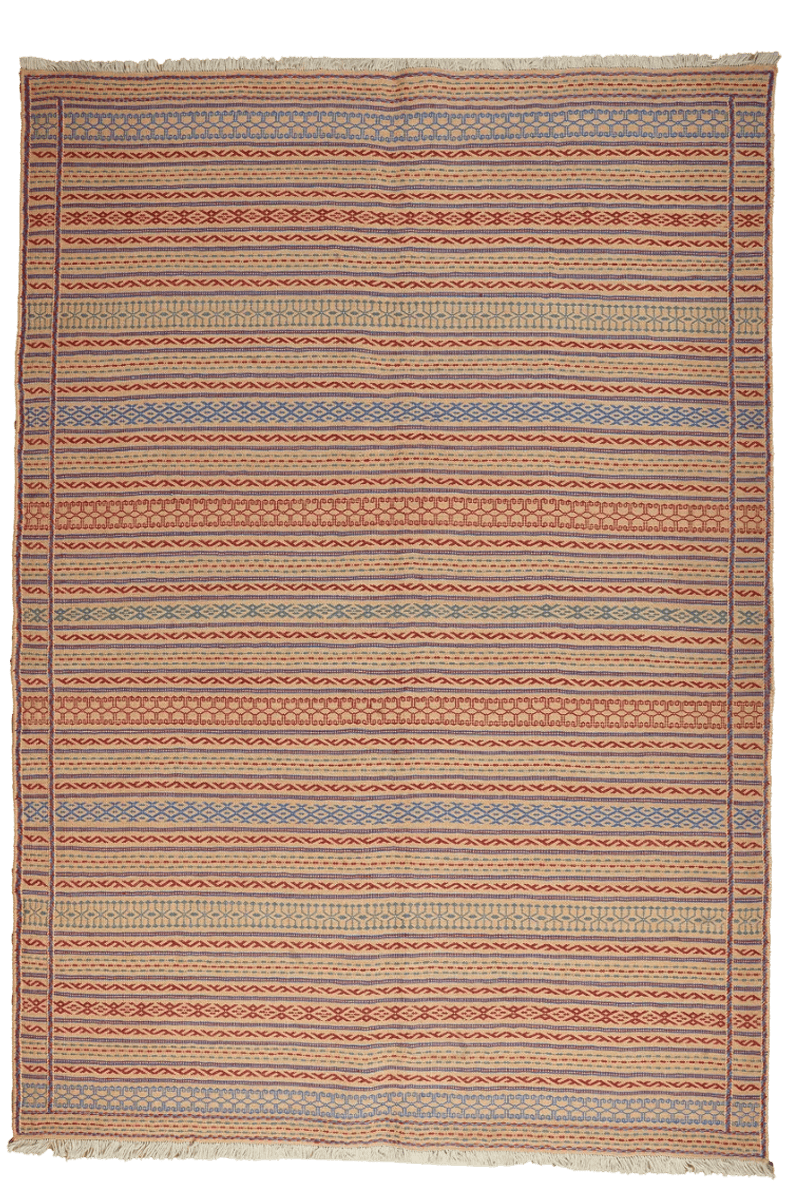 Kelim Kordi — Handmade, 170x244 cm, Beige, 100% Virgin Wool | Main view