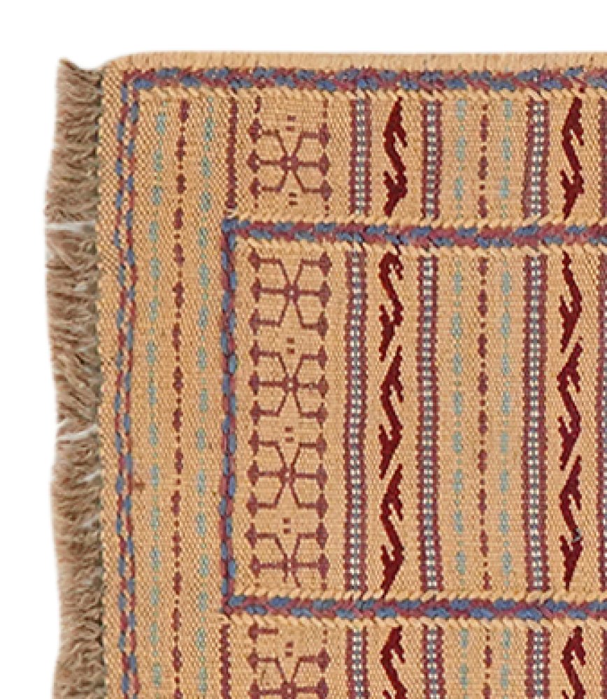 Kelim Kordi — Handmade, 42x63 cm, Beige, 100% Virgin Wool | View 3