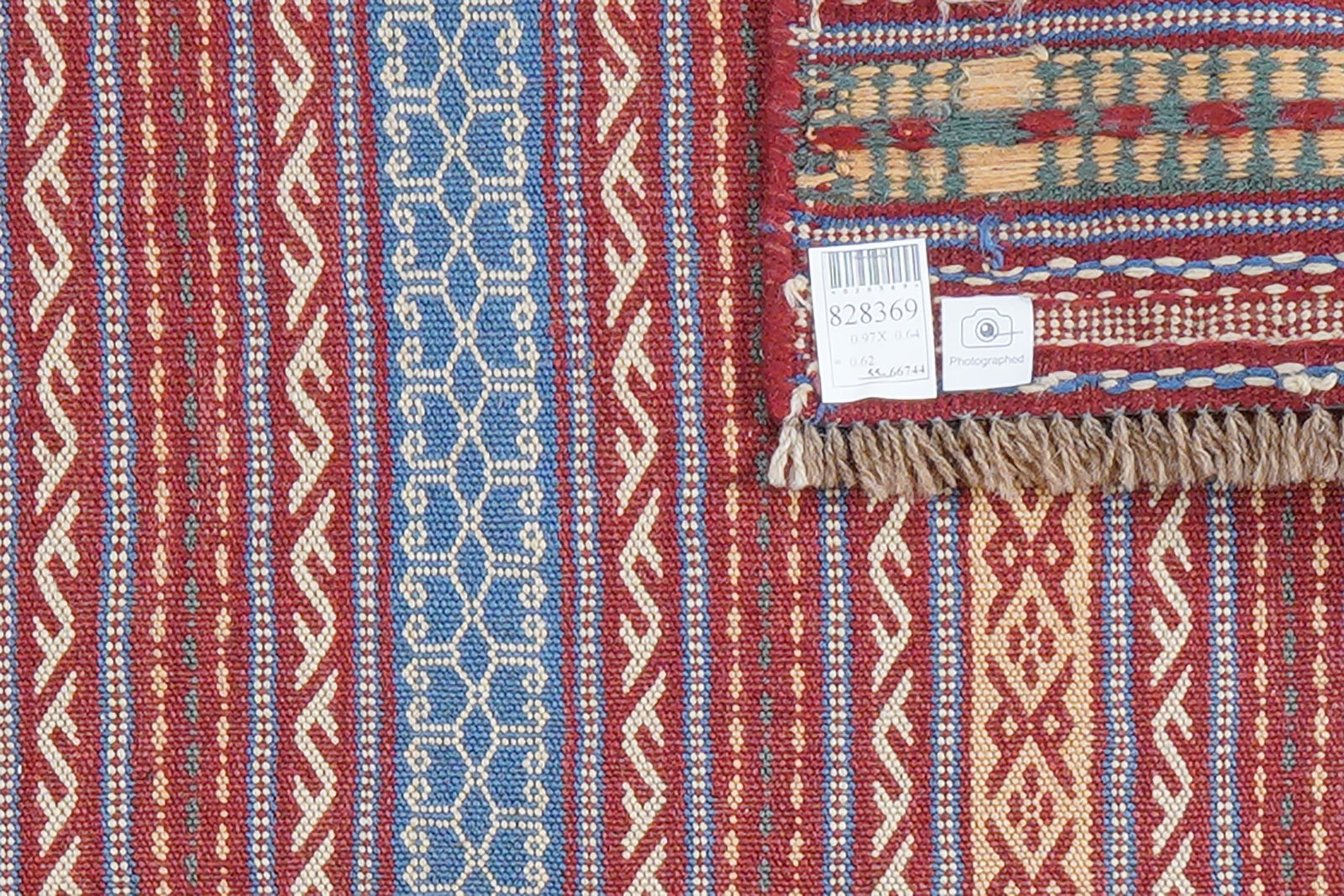 Kelim Kordi — Handmade, 64x97 cm, Multicolor, 100% Virgin Wool | View 6