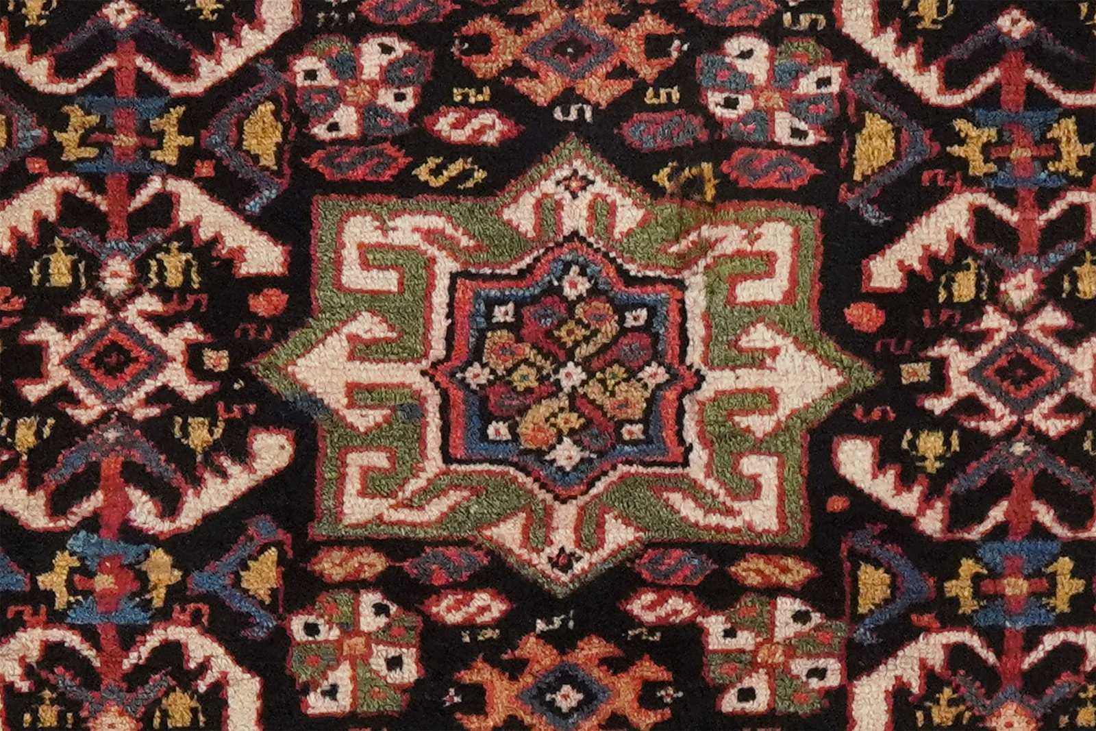 Veramin — Hand-knotted, 58x78 cm, Blue, 100% Virgin Wool | View 4