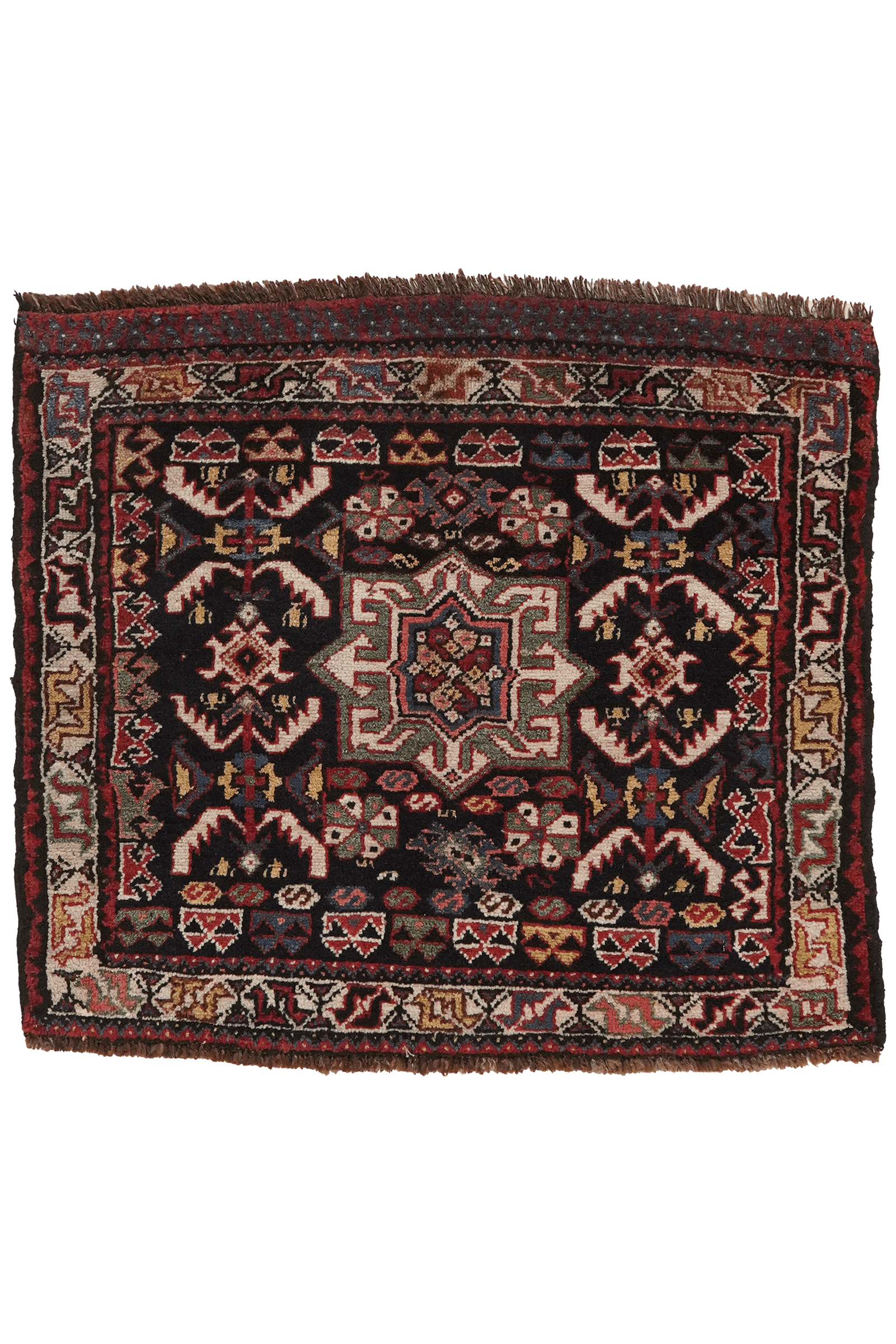 Veramin — Hand-knotted, 63x71 cm, Blue, 100% Virgin Wool | Main view