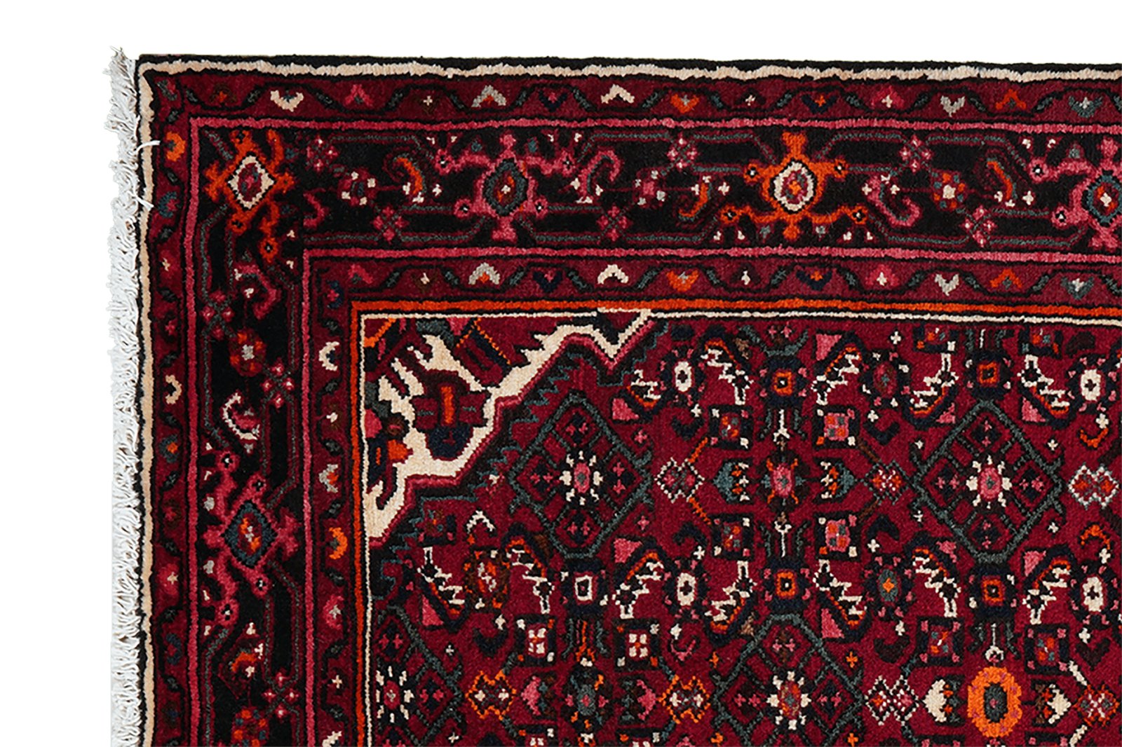 Hosseinabad — Hand-knotted, 161x215 cm, Red, 100% Virgin Wool | View 3