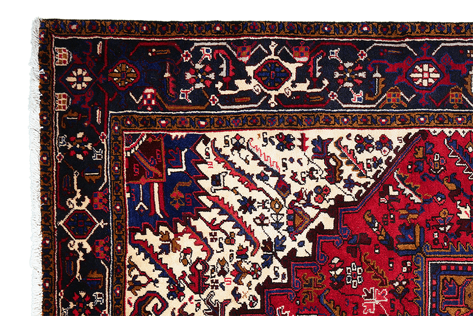 Mehrewan — Hand-knotted, 204x302 cm, Red, 100% Virgin Wool | View 3
