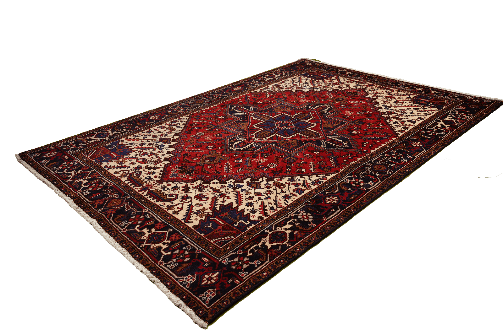 Mehrewan — Hand-knotted, 204x302 cm, Red, 100% Virgin Wool | View 5