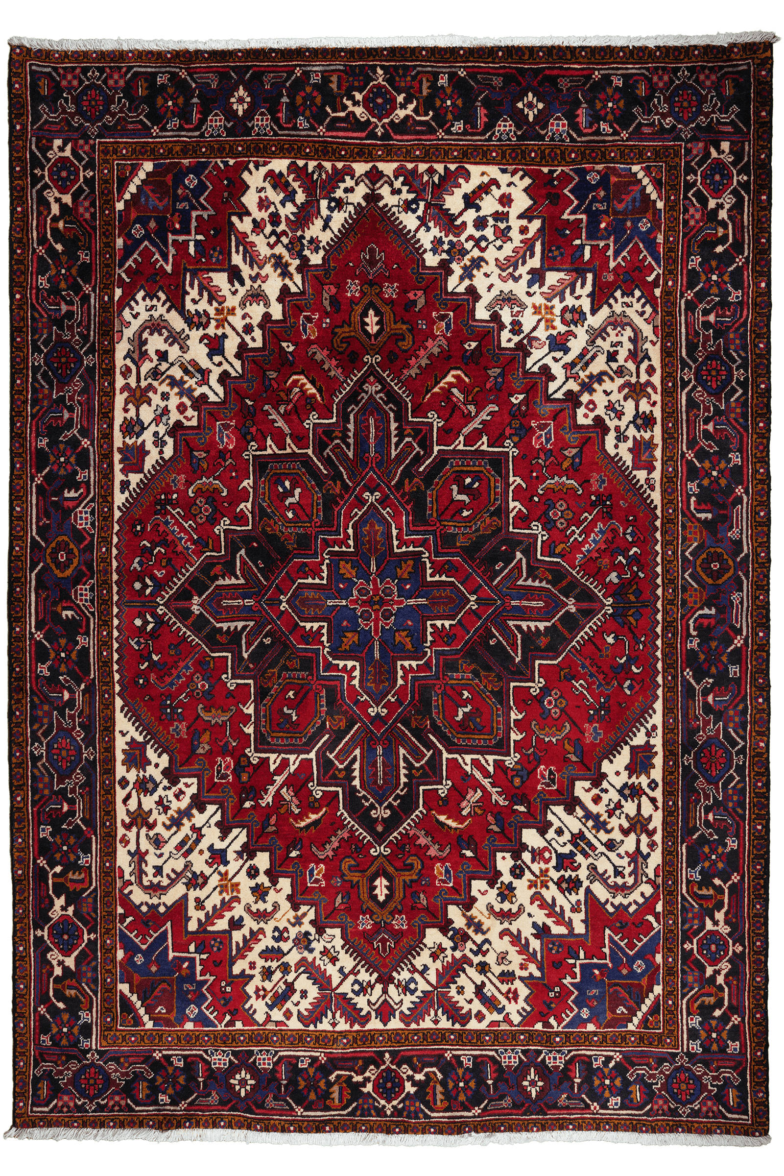 Mehrewan — Hand-knotted, 208x298 cm, Red, 100% Virgin Wool | Main view