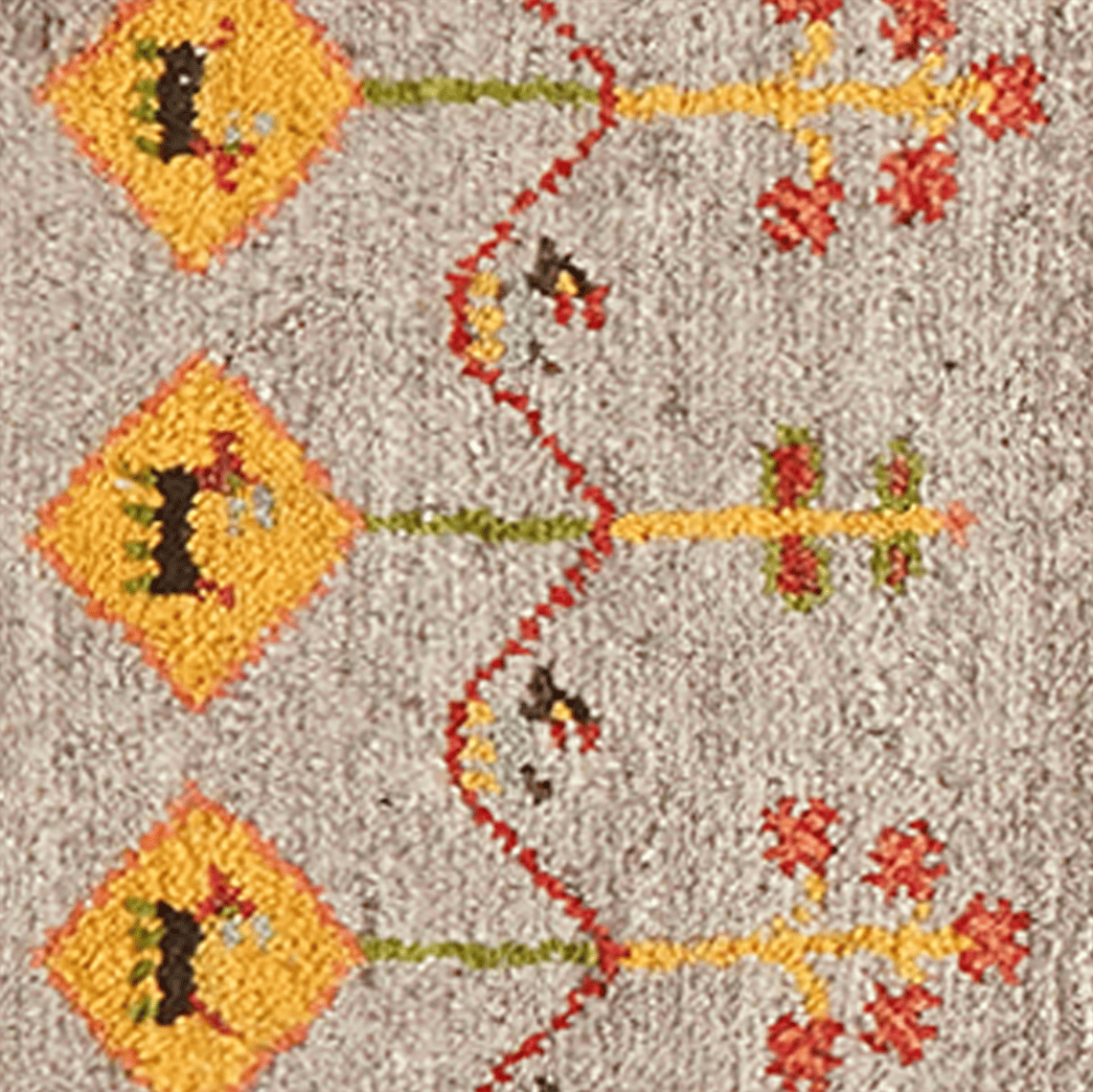 Gabbeh Sonnat — Hand-knotted, 59x89 cm, Grey, 100% Virgin Wool | View 4