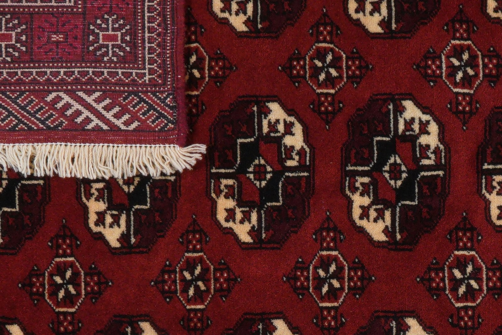 Turkman — Hand-knotted, 107x178 cm, Red, 100% Virgin Wool | View 8