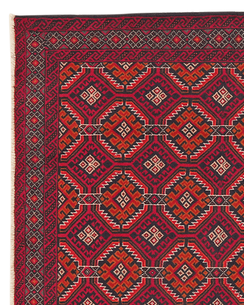Belutch — Hand-knotted, 113x202 cm, Multicolor, 100% Virgin Wool | View 3