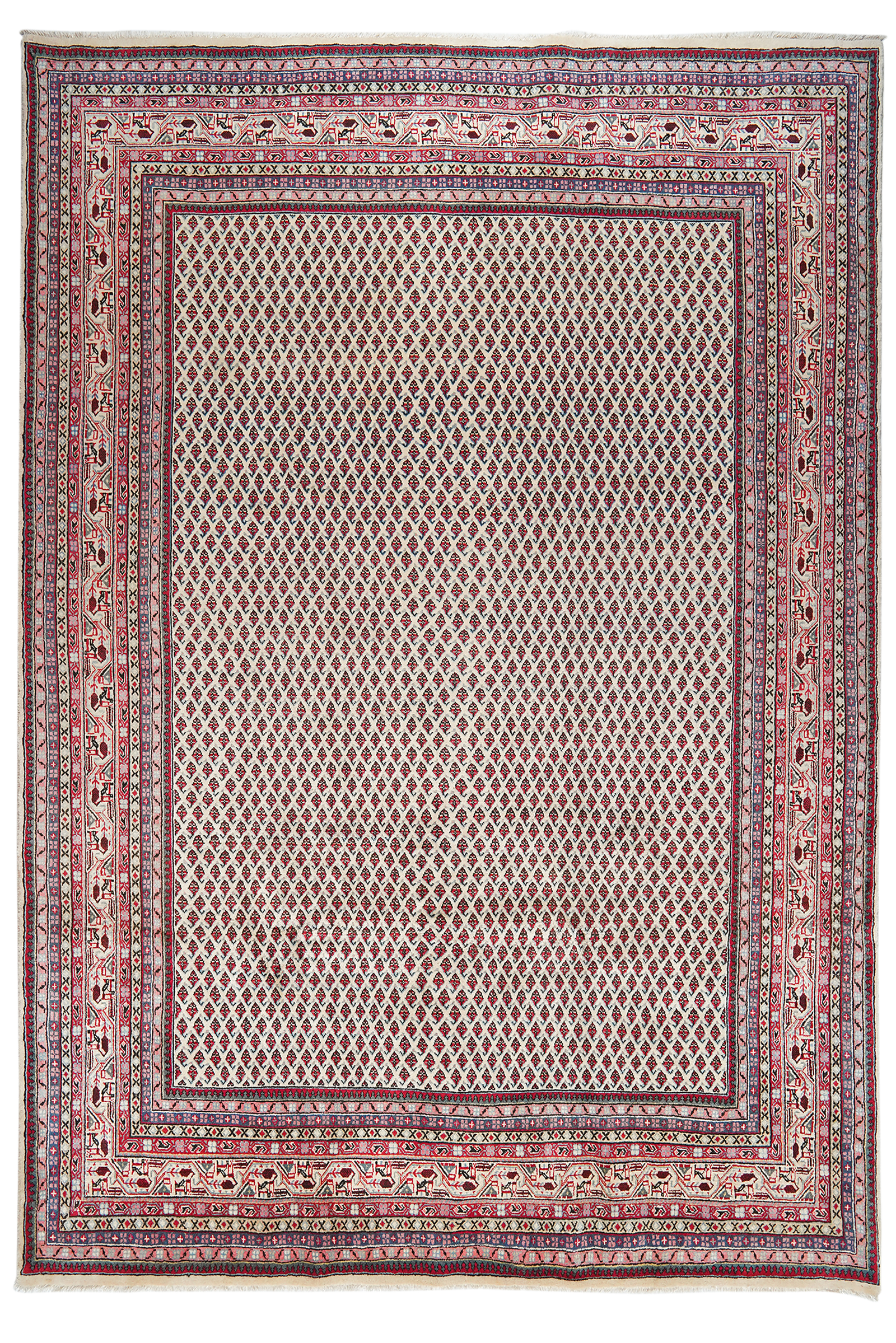 Sarough — Handgefertigt, 324x222 cm, Beige, 100% Virgin Wool | Main view