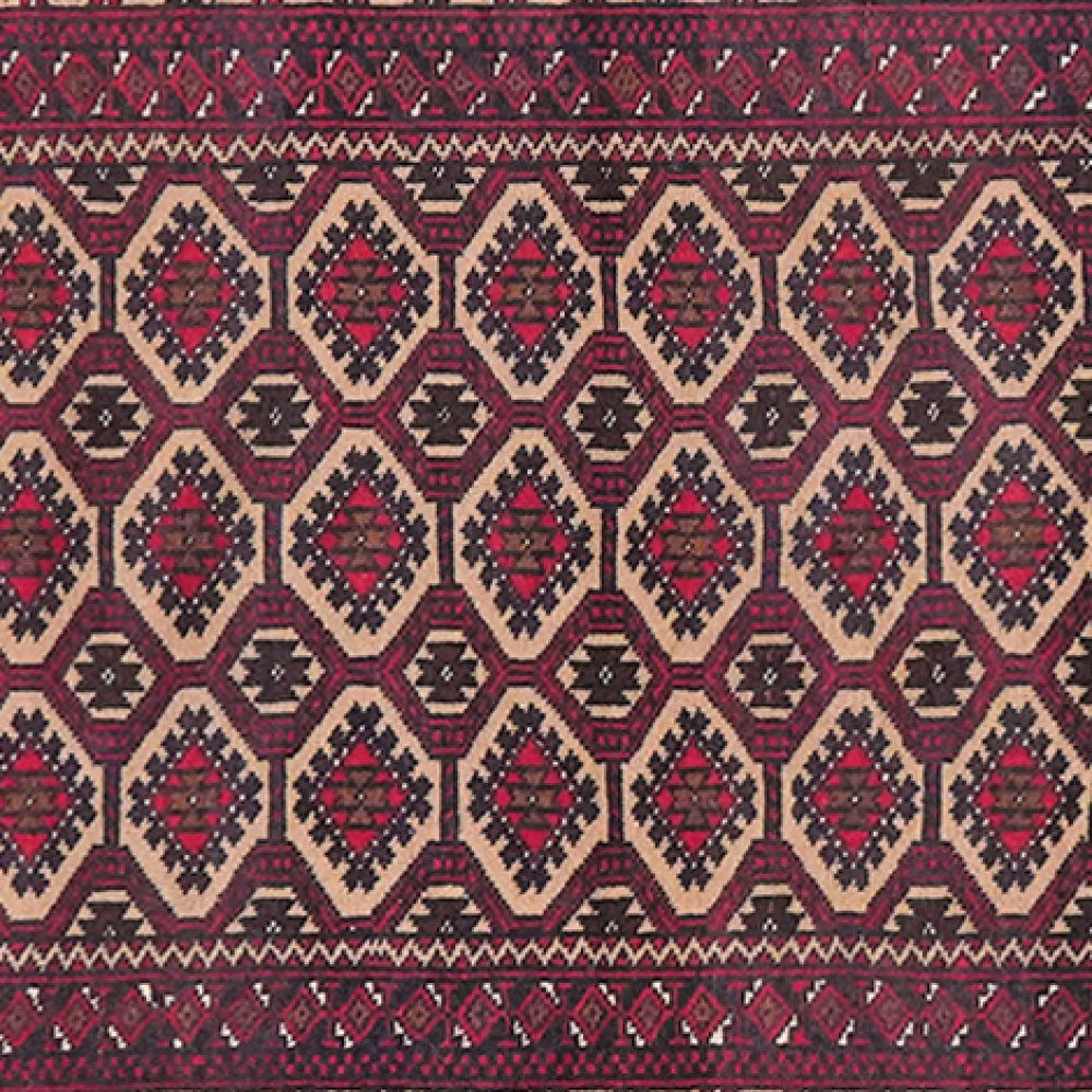 Belutch — Hand-knotted, 88x182 cm, Beige, 100% Virgin Wool | View 4