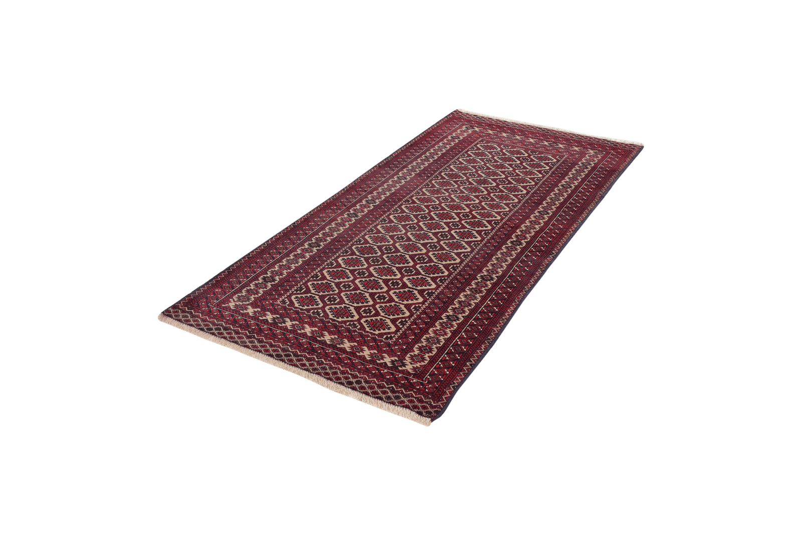 Belutch — Hand-knotted, 88x182 cm, Beige, 100% Virgin Wool | View 5